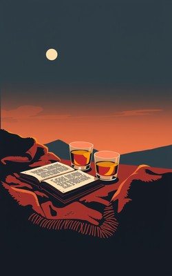 Whiskey & Prose phone case design